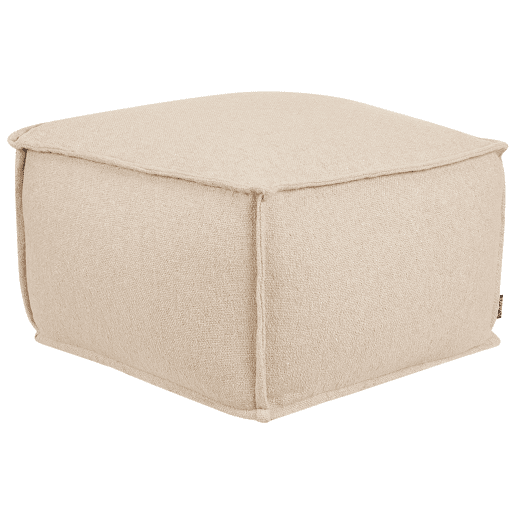 Pufe SHERALI Algodão Creme 50 cm 50 cm 30 cm