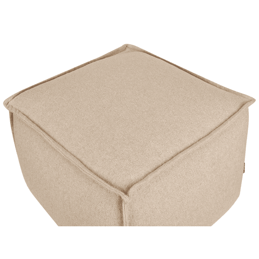 Pufe SHERALI Algodão Creme 50 cm 50 cm 30 cm