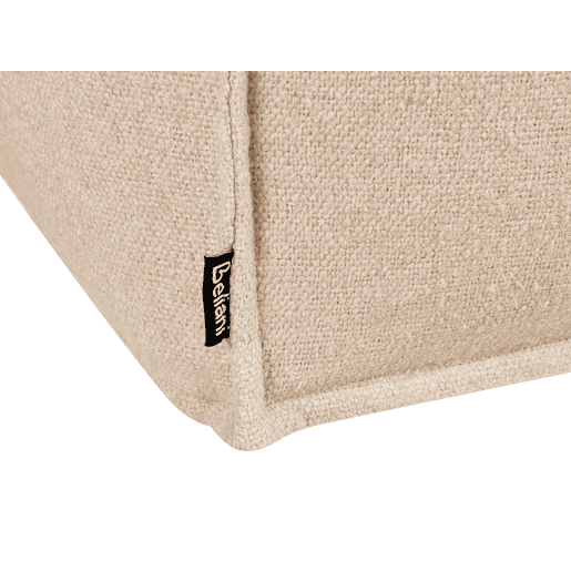 Pufe SHERALI Algodão Creme 50 cm 50 cm 30 cm