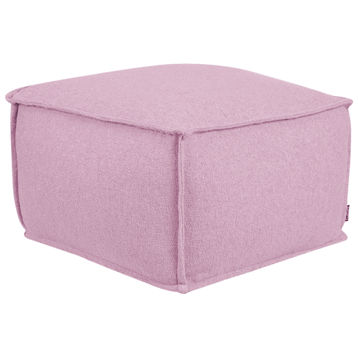 Pufe SHERALI Algodão Rosa 50 cm 50 cm 30 cm