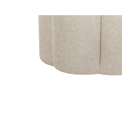 Pufe TAPPEN Linho sintético Creme 39 cm 39 cm 45 cm