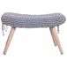 Banqueta de madera y algodón 30x30 Banqueta de madera y algodón 30x30 Gris