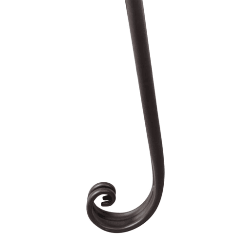 Espreguiçadeira de metal para o jardim com padrão de rosas marrom antigo
