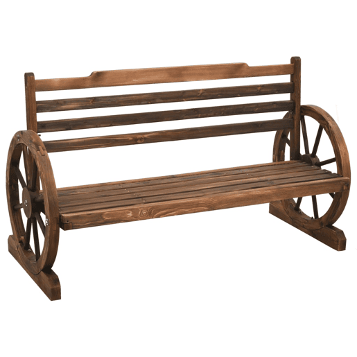 vidaXL Banco de jardim 112 cm madeira de abeto maciça vidaXL Banco de jardim 112 cm madeira de abeto maciça