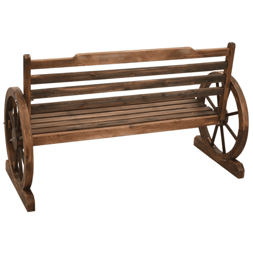vidaXL Banco de jardim 112 cm madeira de abeto maciça vidaXL Banco de jardim 112 cm madeira de abeto maciça