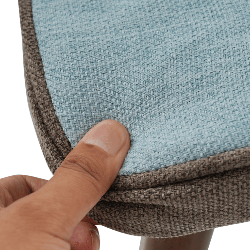 Cadeira de baloiço com apoio para os pés - com padrão patchwork colorido - Multicolor
