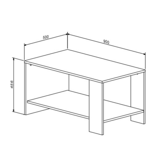 Veja Sala de Estar Sala de Jantar Mesa de Centro Estilo Natural na Cor Carvalho Sonoma 90x46 cm Veja Sala de Estar Sala de Jantar Mesa de Centro Estilo Natural na Cor Carvalho Sonoma 90x46 cm
