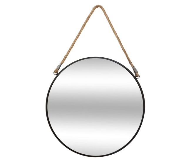 Espejo eden para comedor y salón, estilo moderno, color negro 55 cm, ideal para decoración interior