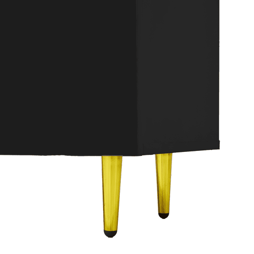 Móvel TV L 170 cm - com 4 portas - MDF - Preto