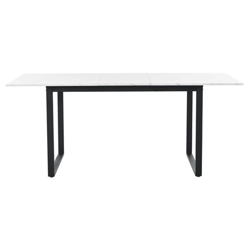 Mesa de jantar extensível multifunções - estilo industrial - Branco