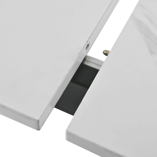 Mesa de jantar extensível multifunções - estilo industrial - Branco