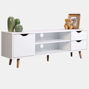 Móvel TV Fiano em branco 120x41x28 cm
