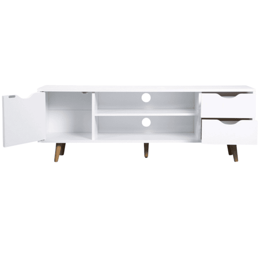 Móvel TV Fiano em branco 120x41x28 cm Móvel TV Fiano em branco 120x41x28 cm