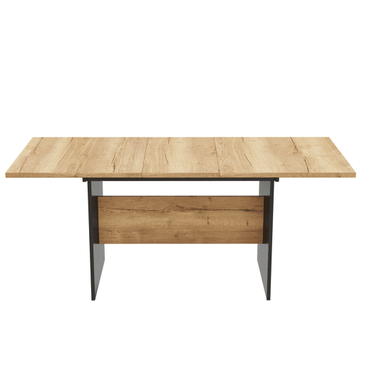 Mesa de jantar extensível para 4 a 6 pessoas - em MDF - Castanho