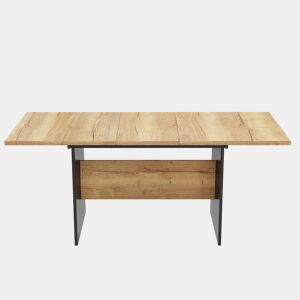 Mesa de jantar extensível para 4 a 6 pessoas - em MDF - Castanho