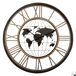 Reloj de Pared para Salón y Comedor Moderno Alessio Reloj de Pared para Salón y Comedor Moderno Alessio Negro/ Madera