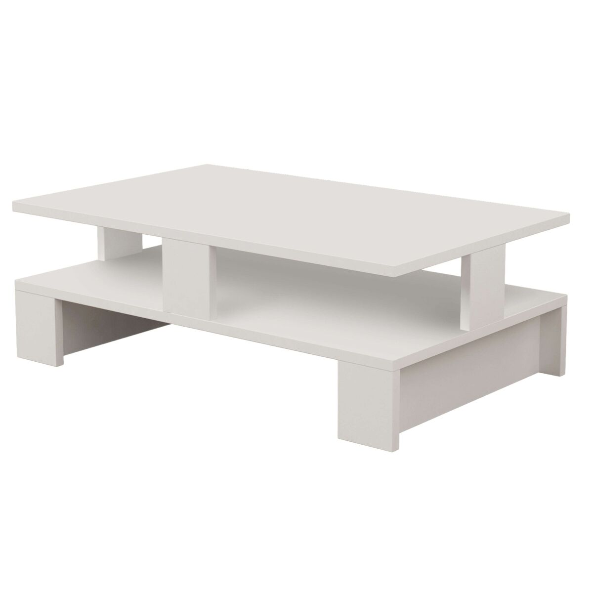 Mesa de centro palace color blanco 80x28x50cm comedor moderno