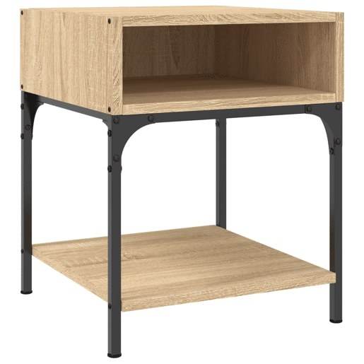 vidaXL Mesas cabeceira 2pcs 40x41x50 cm deriv. madeira carvalho sonoma
