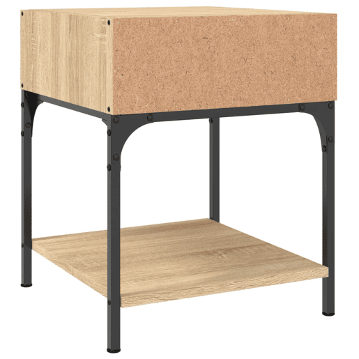 vidaXL Mesas cabeceira 2pcs 40x41x50 cm deriv. madeira carvalho sonoma