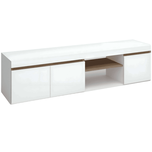 Suporte de TV, Branco Fosco e Natural, Médio Suporte de TV, Branco Fosco e Natural, Médio