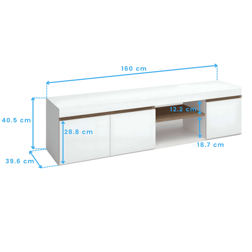 Suporte de TV, Branco Fosco e Natural, Médio Suporte de TV, Branco Fosco e Natural, Médio