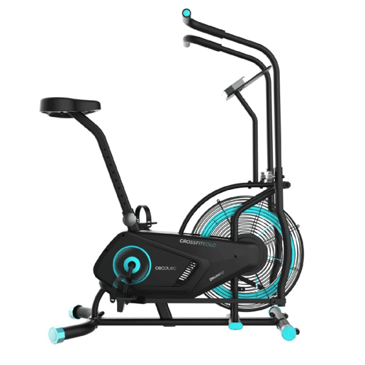 Cecotec Bicicleta de resistência ao ar. Bicicleta de ar. Selim regulável verticalmente. Ecrã LCD. Suporte para dispositivo. Apoios para pés. Guiador almofado.