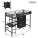 Cama alta infantil de metal Cama alta infantil de metal Negro
