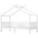 Cama cabaña infantil de madera maciza Cama cabaña infantil de madera maciza Blanco