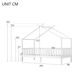 Cama cabaña infantil de madera maciza Cama cabaña infantil de madera maciza Blanco