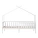 Cama cabaña infantil de madera maciza Cama cabaña infantil de madera maciza Blanco