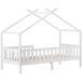 Cama cabaña infantil de madera maciza Cama cabaña infantil de madera maciza Blanco