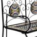 Banco de mosaico y forja 110x50 Banco de mosaico y forja 110x50 Negro