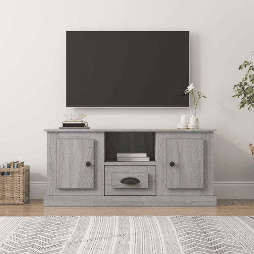 Móvel de TV - Modulo de TV - Armário de TV 100x35,5x45 cm derivados de madeira cinzento sonoma