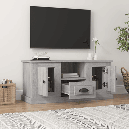 Móvel de TV - Modulo de TV - Armário de TV 100x35,5x45 cm derivados de madeira cinzento sonoma