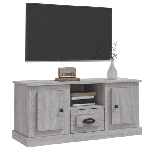Móvel de TV - Modulo de TV - Armário de TV 100x35,5x45 cm derivados de madeira cinzento sonoma