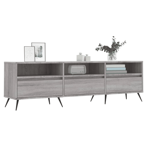 Móvel de TV - Modulo de TV - Armário de TV 150x30x44,5 cm derivados de madeira cinzento sonoma