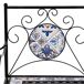Banco de mosaico y forja Banco de mosaico y forja Negro