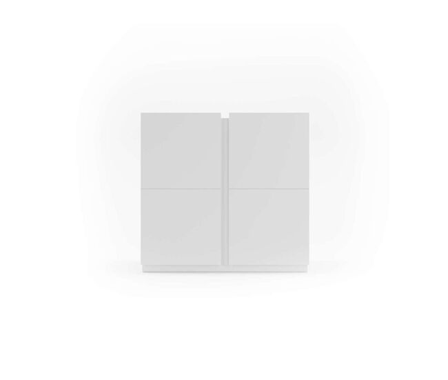 Recibidor zapatero modelo 516 acabado blanco, 90 x 95 x 35 (alto x ancho x fondo)