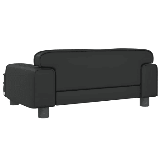 Sofá infantil - Sofá para crianças 70x45x30 cm couro artificial preto Sofá infantil - Sofá para crianças 70x45x30 cm couro artificial preto