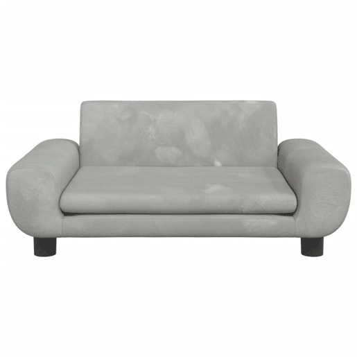 Sofá infantil - Sofá para crianças 70x45x33 cm veludo cinzento-claro Sofá infantil - Sofá para crianças 70x45x33 cm veludo cinzento-claro