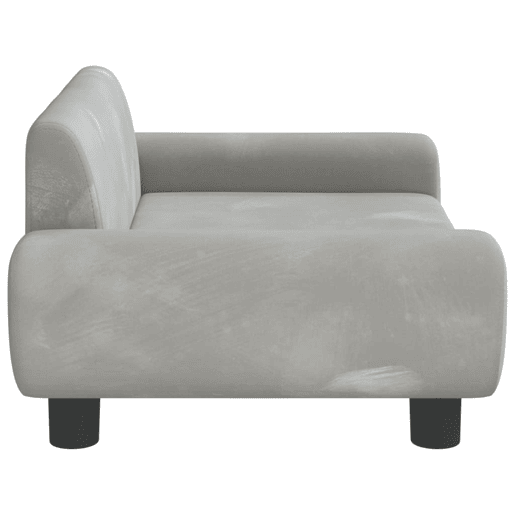 Sofá infantil - Sofá para crianças 70x45x33 cm veludo cinzento-claro Sofá infantil - Sofá para crianças 70x45x33 cm veludo cinzento-claro