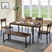 Conjunto de mesas y sillas de comedor Conjunto de mesas y sillas de comedor Marrón