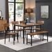 Conjunto de mesas y sillas de comedor Conjunto de mesas y sillas de comedor Marrón