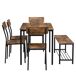 Conjunto de mesas y sillas de comedor Conjunto de mesas y sillas de comedor Marrón