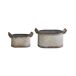 Beliani Conjunto de 2 macetas TULIPE Beliani Conjunto de 2 macetas TULIPE Gris