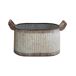 Beliani Conjunto de 2 macetas TULIPE Beliani Conjunto de 2 macetas TULIPE Gris