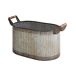 Beliani Conjunto de 2 macetas TULIPE Beliani Conjunto de 2 macetas TULIPE Gris