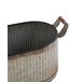 Beliani Conjunto de 2 macetas TULIPE Beliani Conjunto de 2 macetas TULIPE Gris