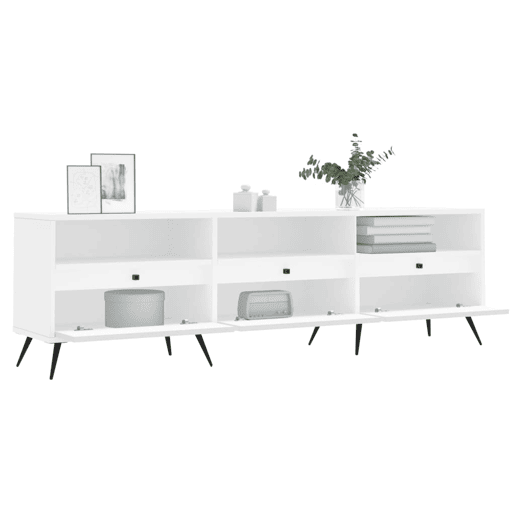 Móvel de TV - Modulo de TV - Armário de TV 150x30x44,5 cm derivados de madeira branco