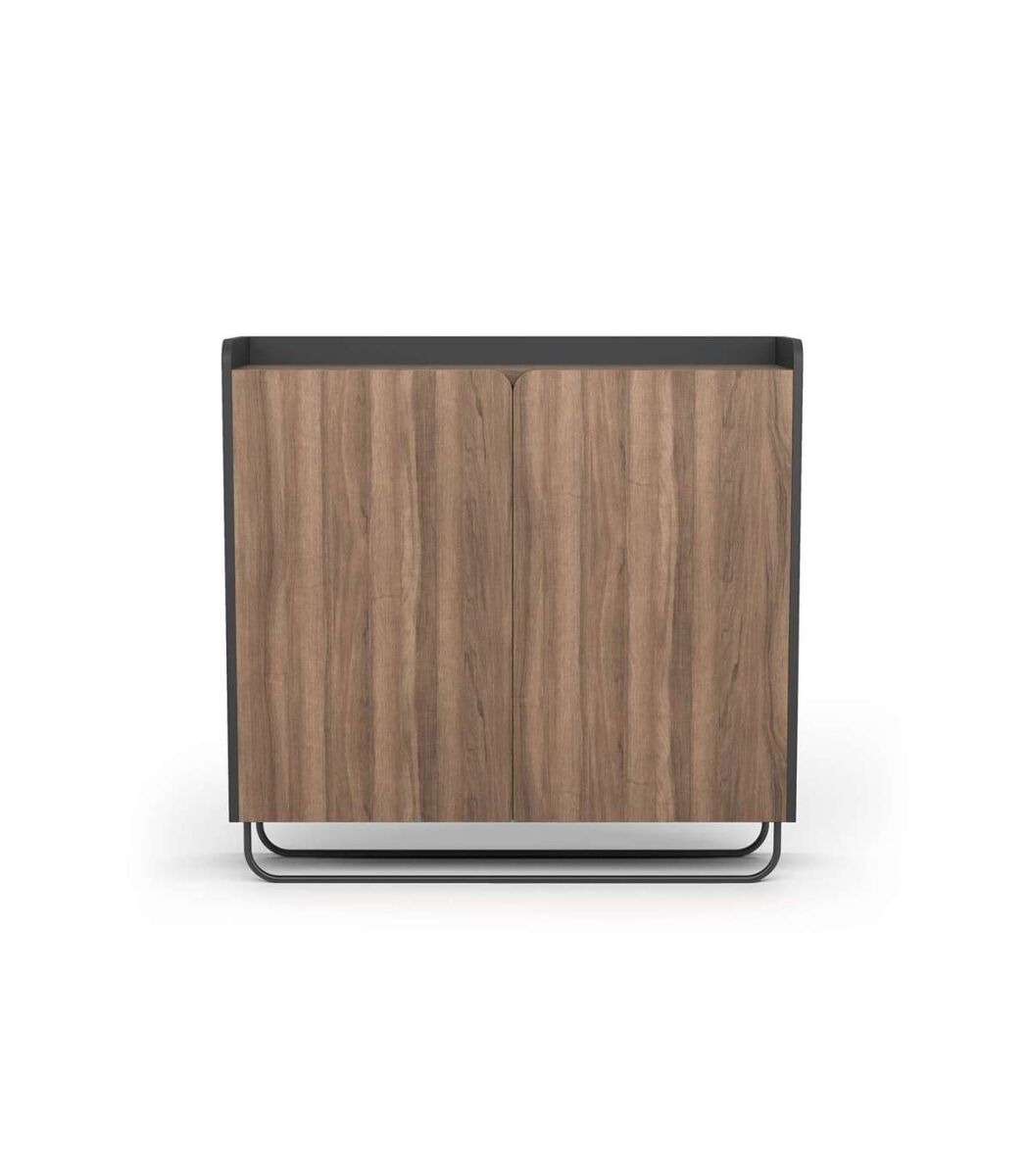 Recibidor zapatero 2 puertas modelo 526 moderno 90 Marron